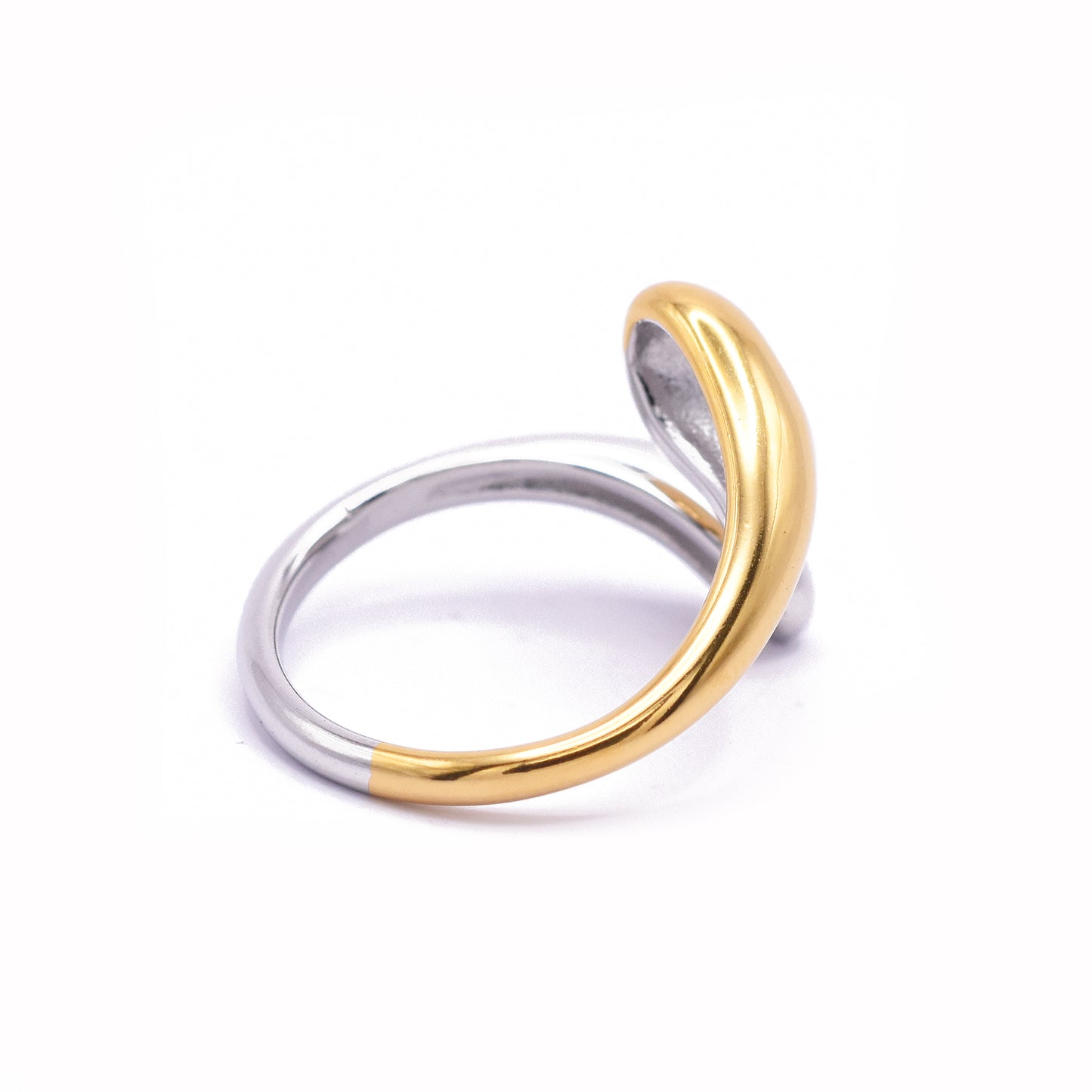 Ring / BiColor Infinty Drop / NUENA Collection Edelstahl