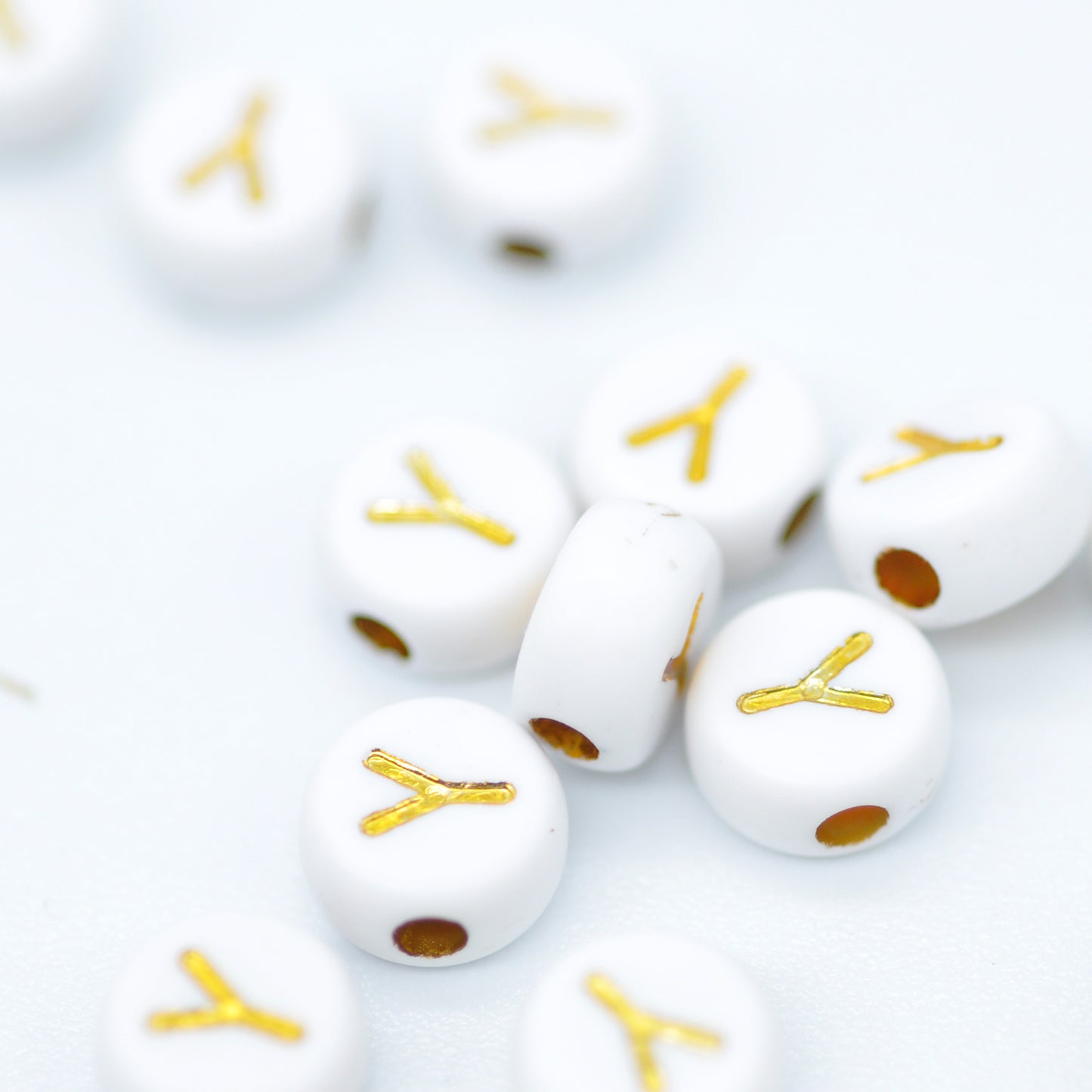 Letter A / gold acrylic