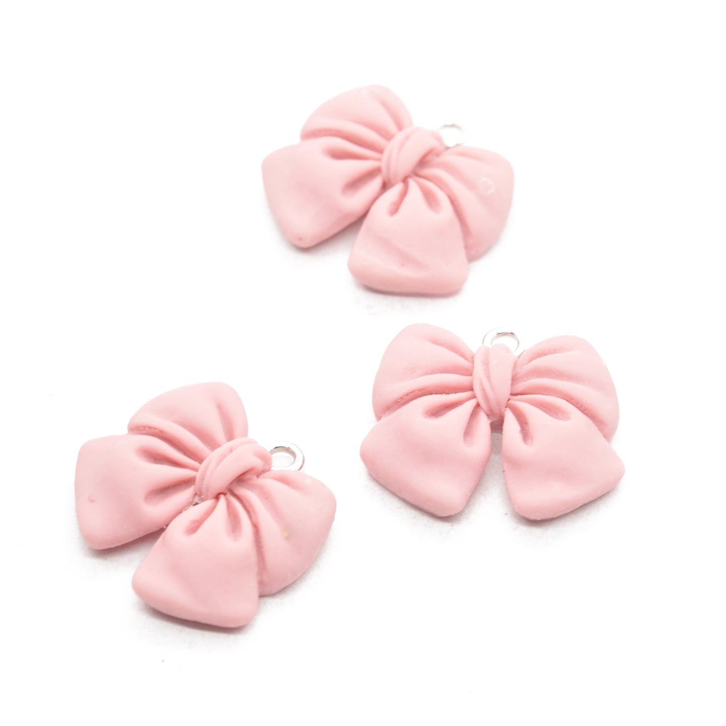 Schleife Anhänger rosa / 20mm