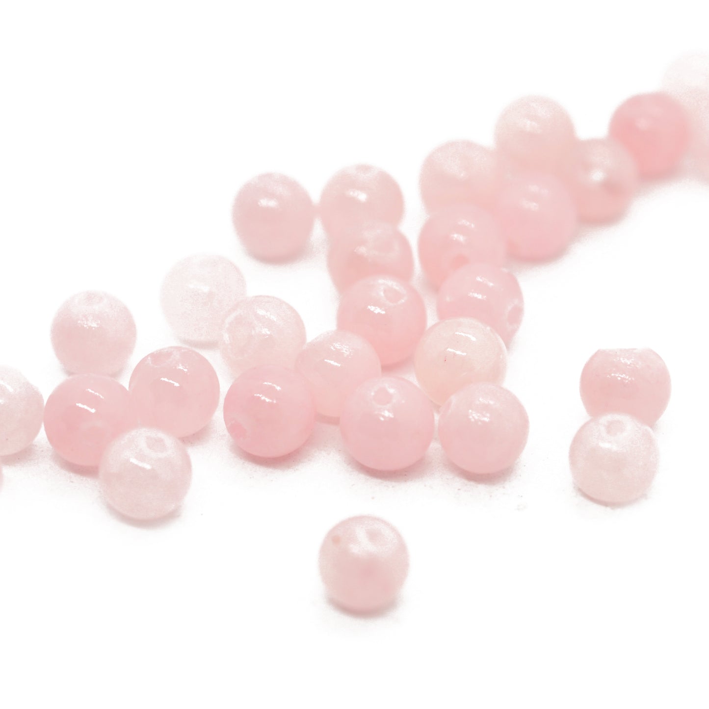 jade apricot gemstone / Ø 4mm