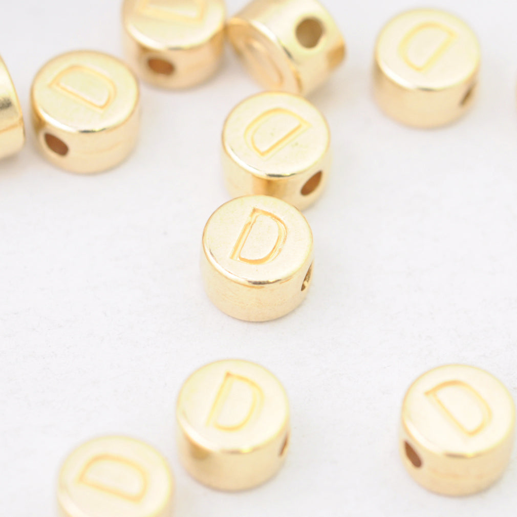 Letter A / gold plated / Ø 7 mm