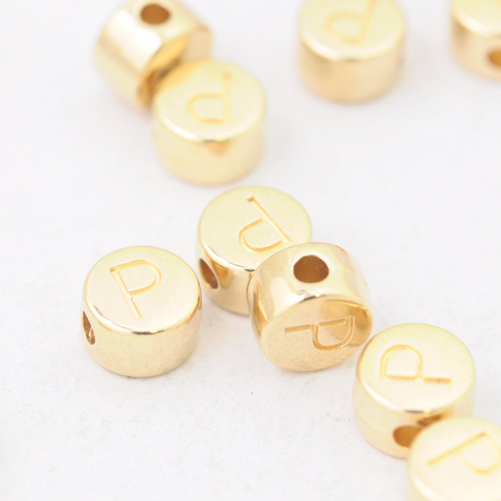 Letter A / gold plated / Ø 7 mm