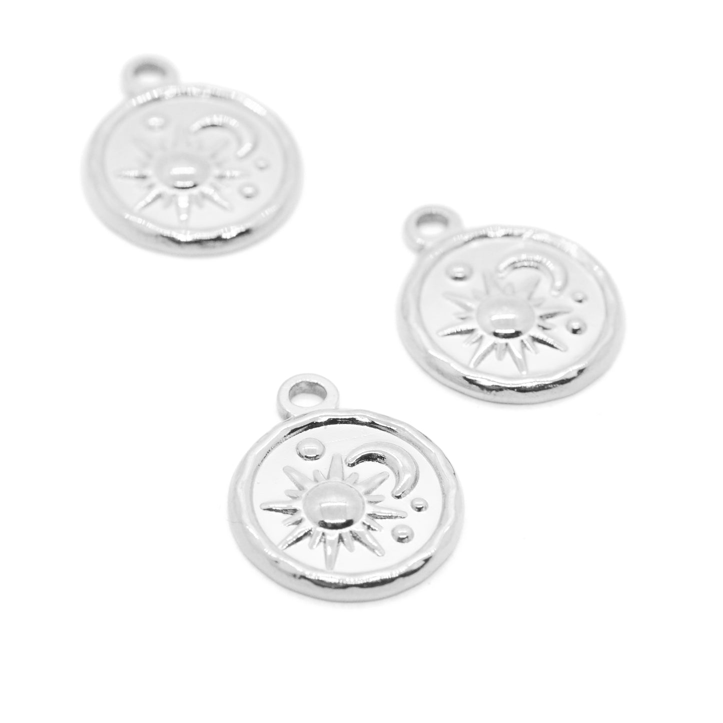 Mystic Moon & Sun Anhänger / Edelstahl / 15mm