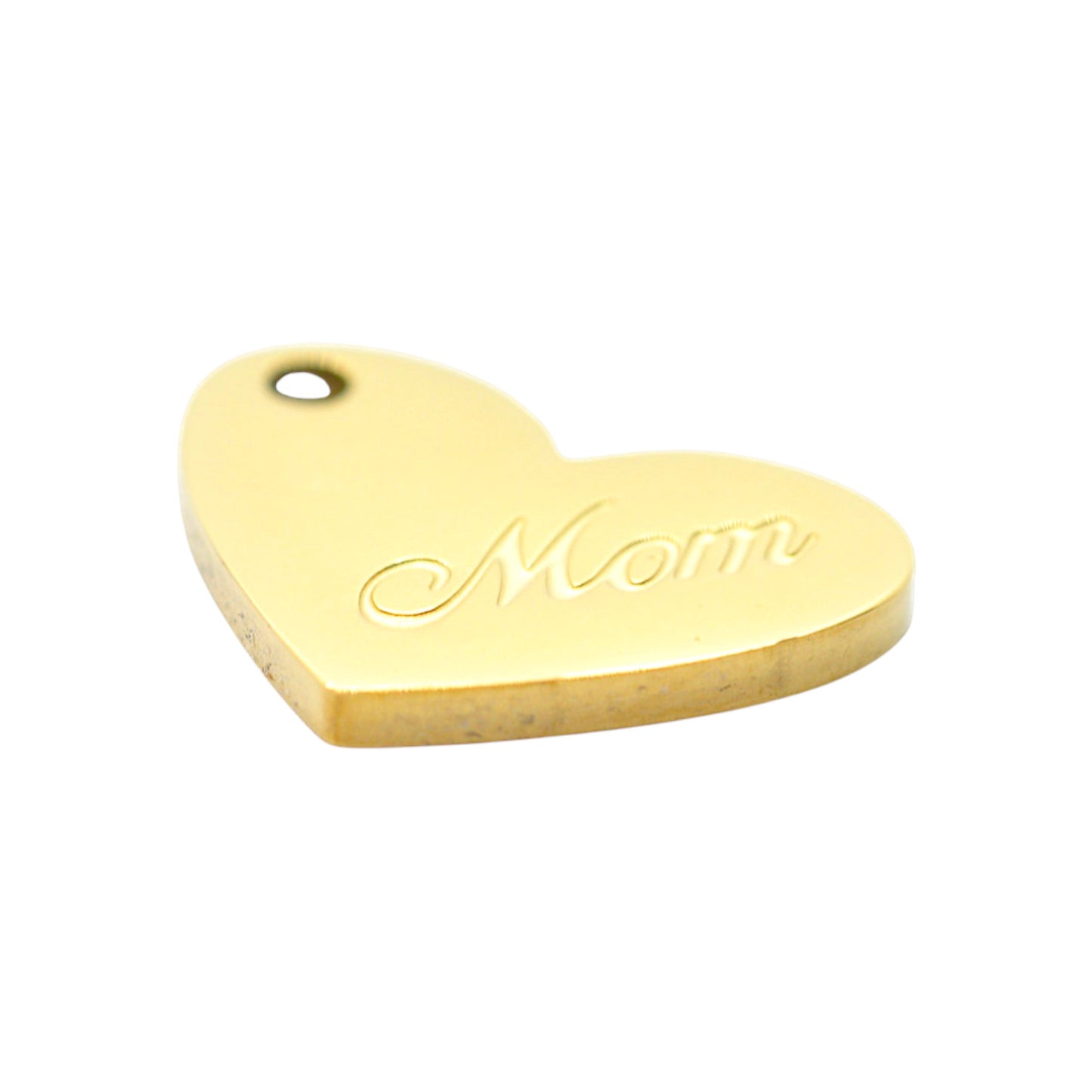 Mom Anhänger / Charm Edelstahl verg. / 16mm
