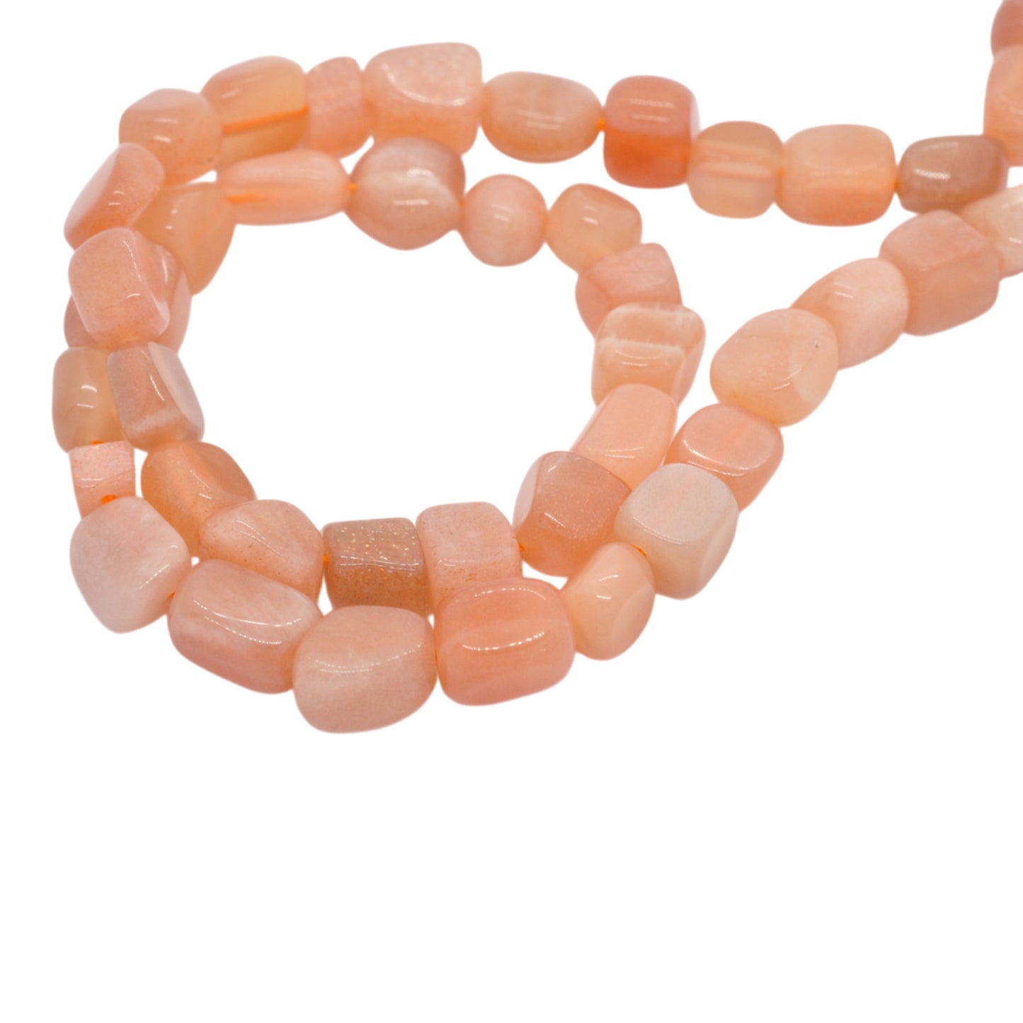 Sonnenstein Nuggets / Edelstein Strang / Ø 3-11mm