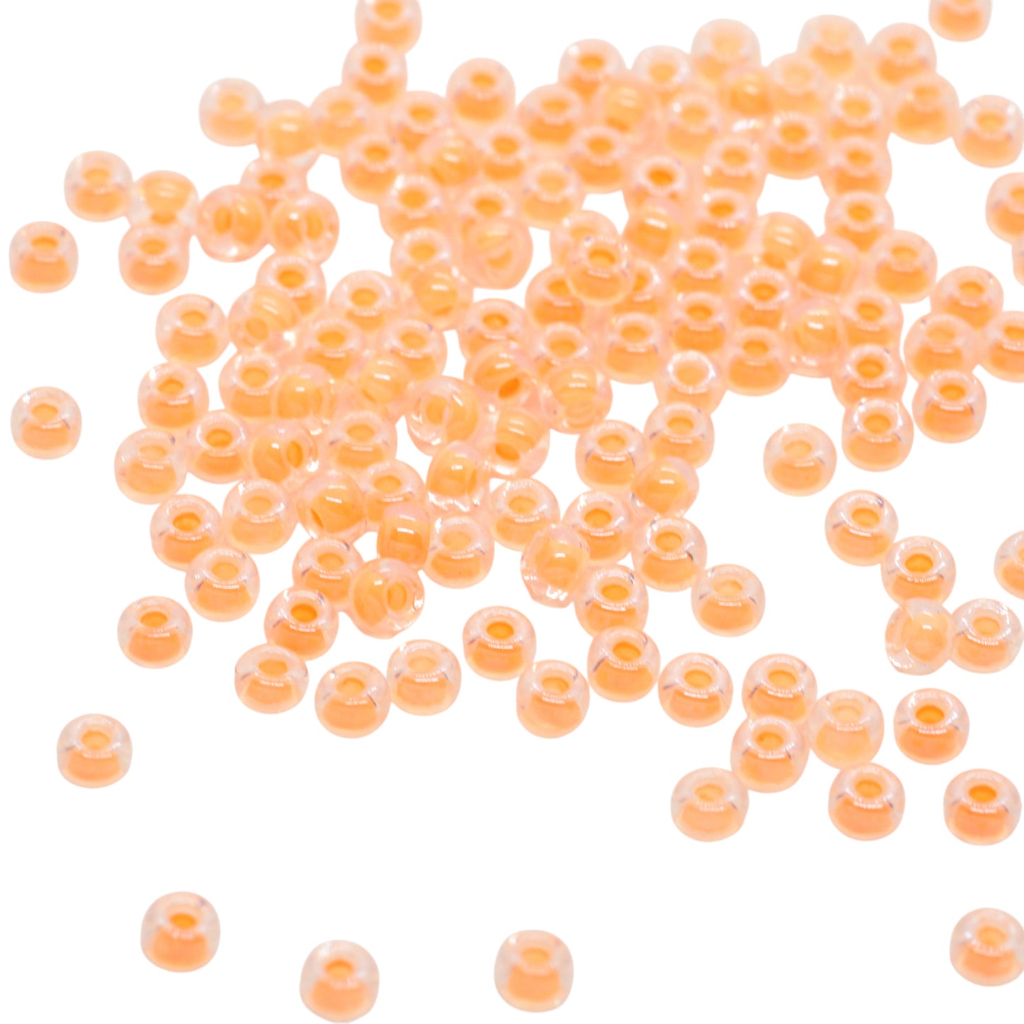 Miyuki Rocailles / neon orange inside colored 8/0 11gr. Ø 3mm (4298)