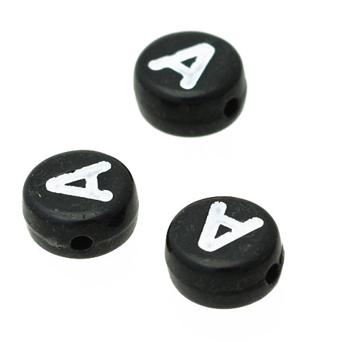 Letter A / black acrylic / Ø 6mm