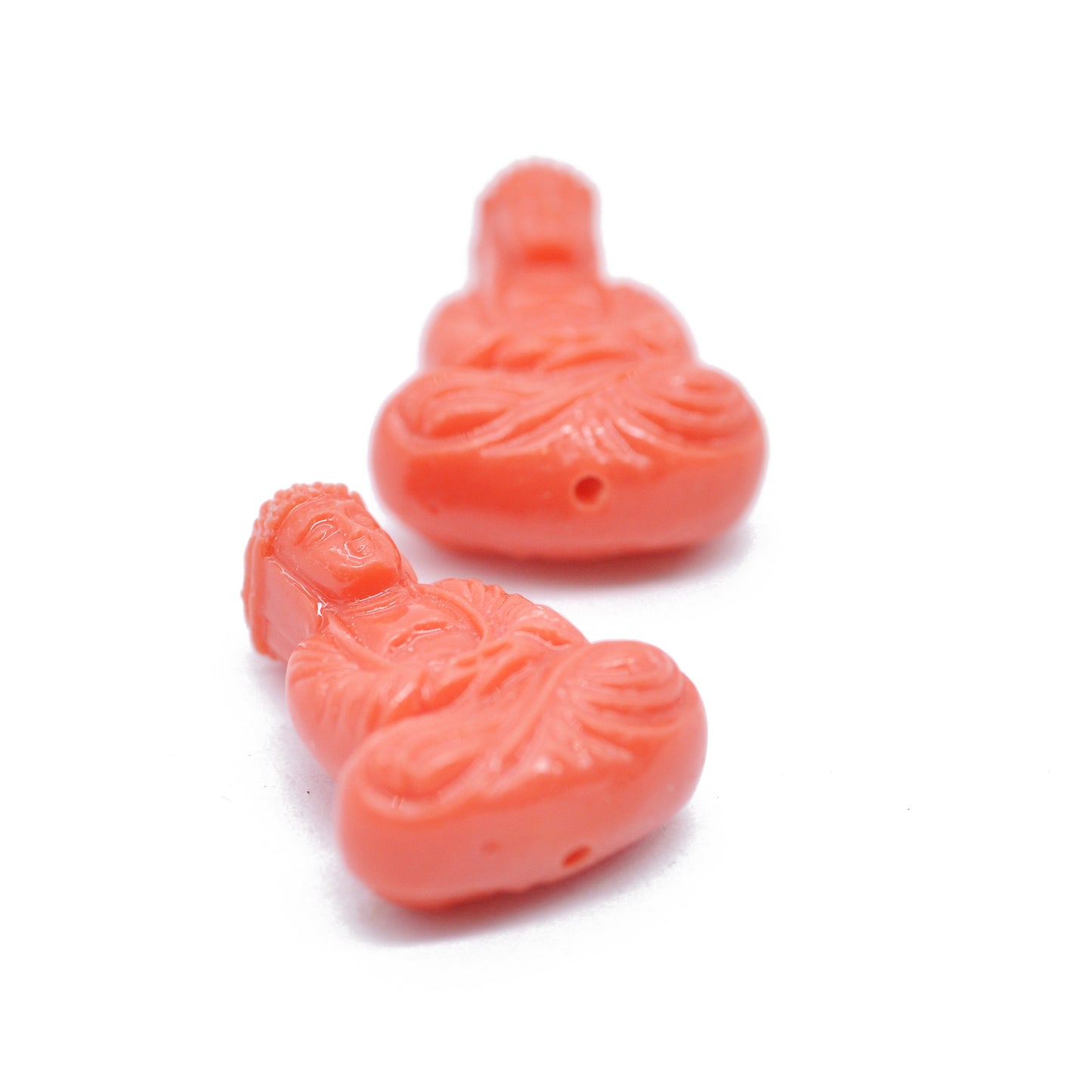 Buddha acrylic / old coral / 26 mm
