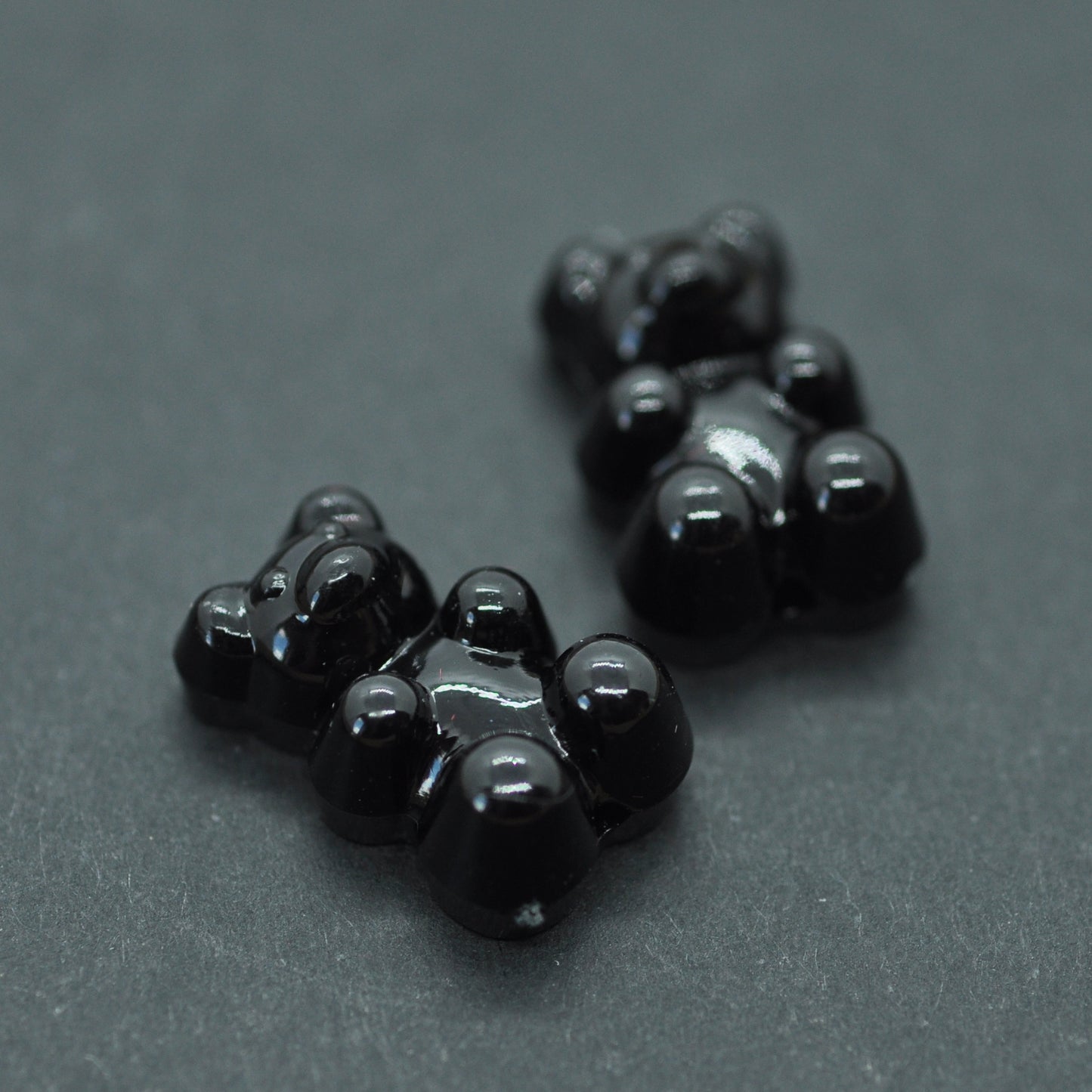 Gummibären Teddy / schwarz / 15mm