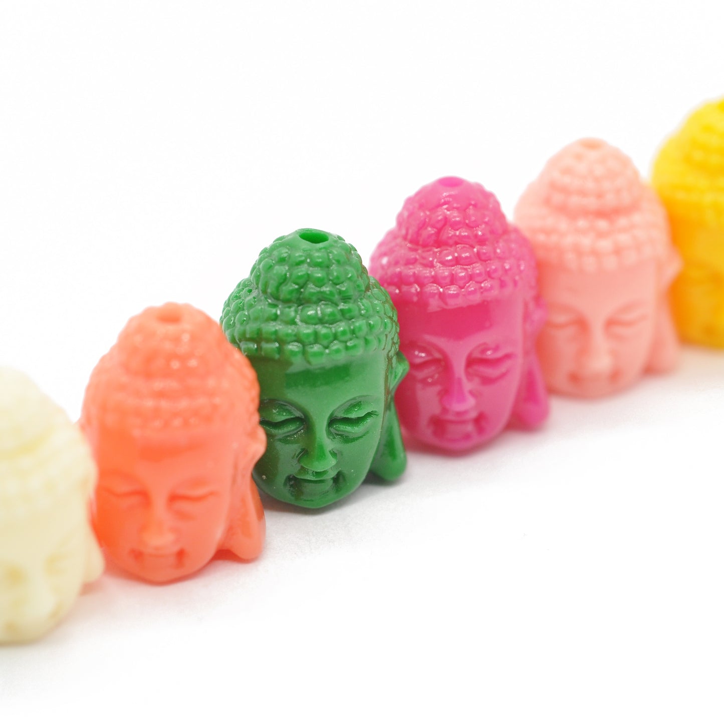 Buddha head acrylic / 12 mm