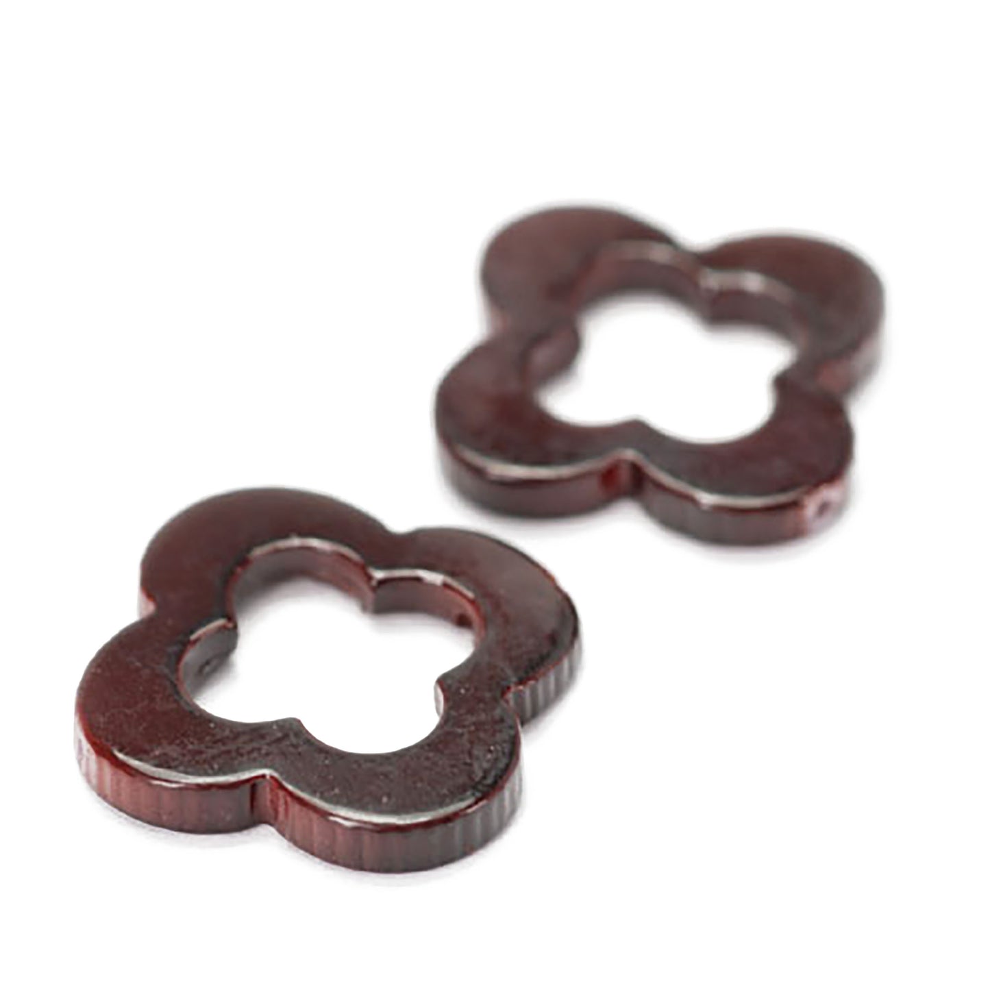 Mother of pearl flower dark red / 20 mm