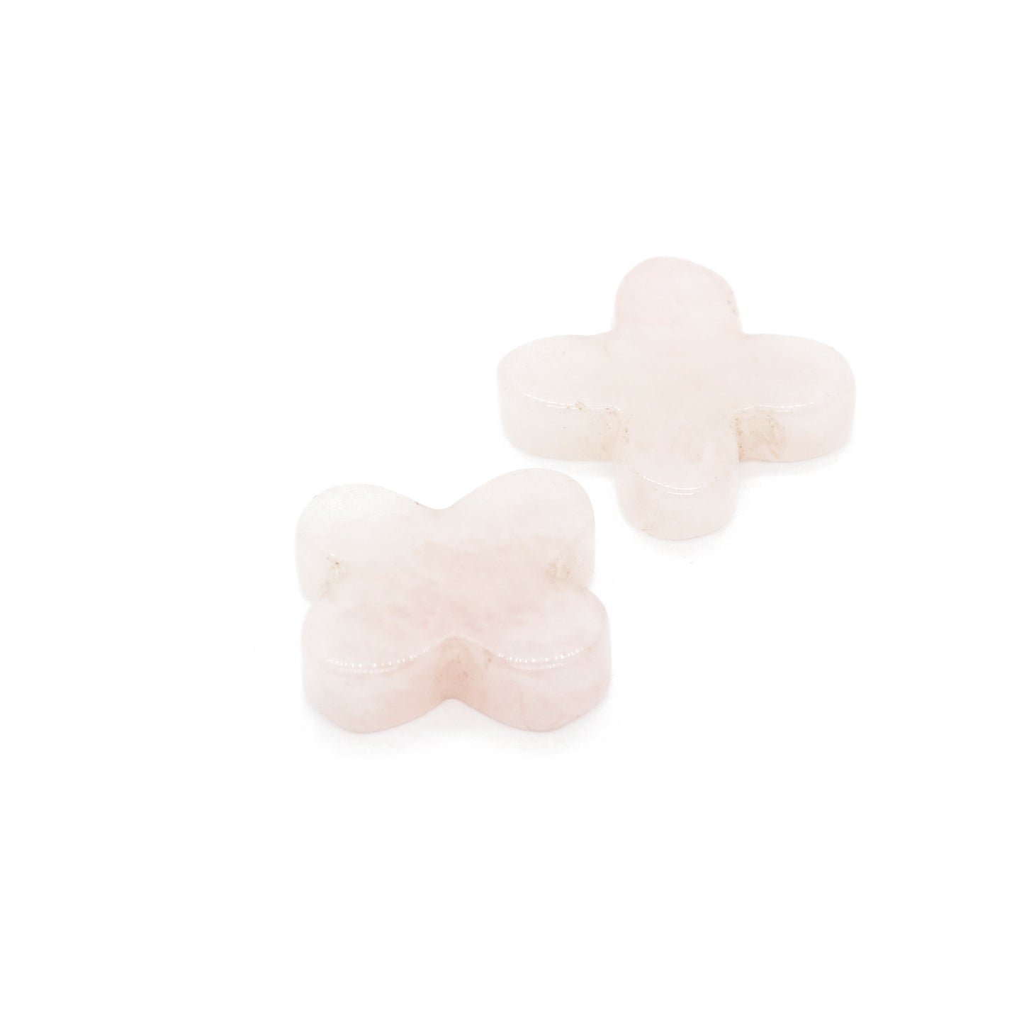 Rose quartz gemstone / blossom / 25 mm