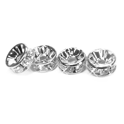 Roundel / crystal silver / Ø 8 mm