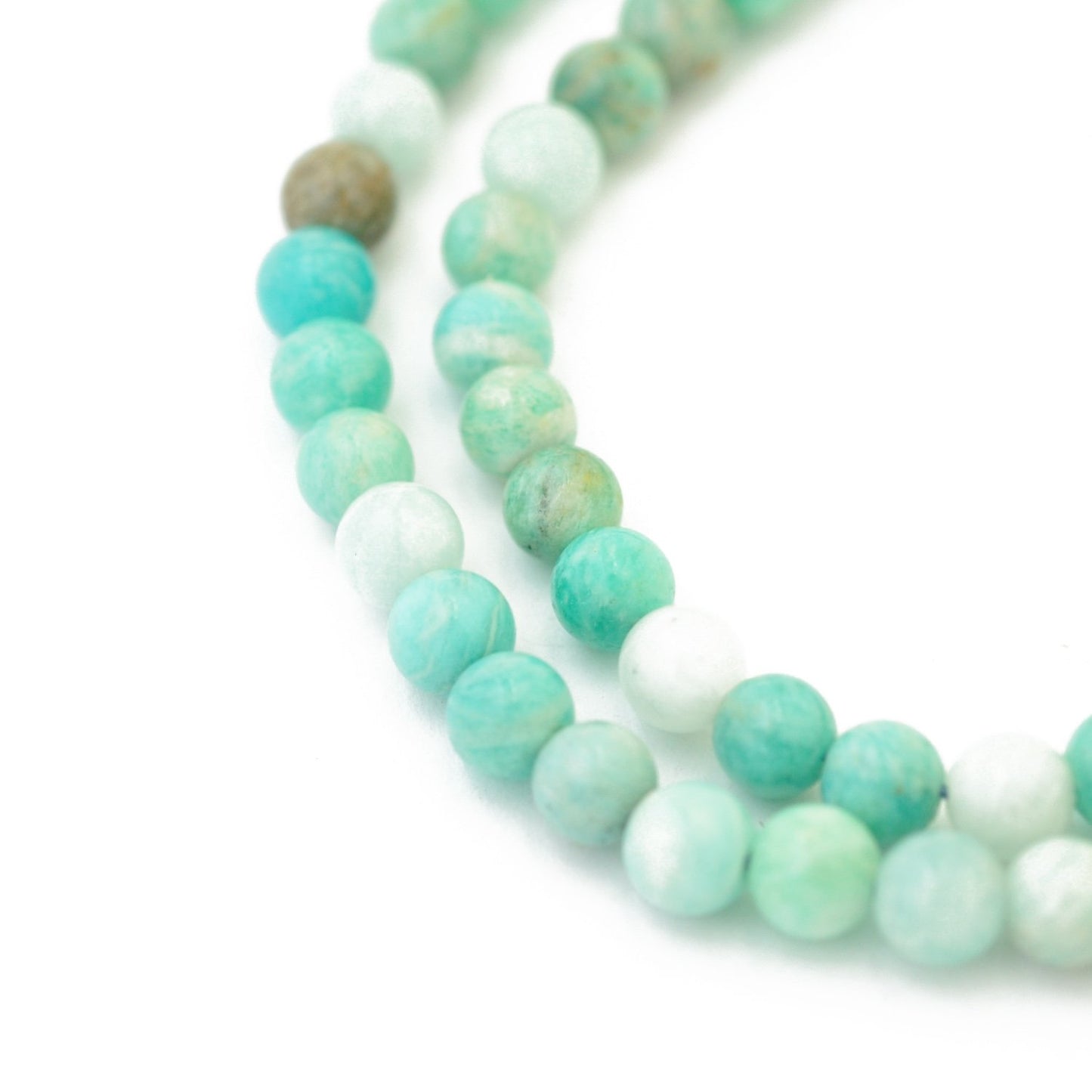 Amazonite gemstone ball / green turquoise / Ø 6 mm