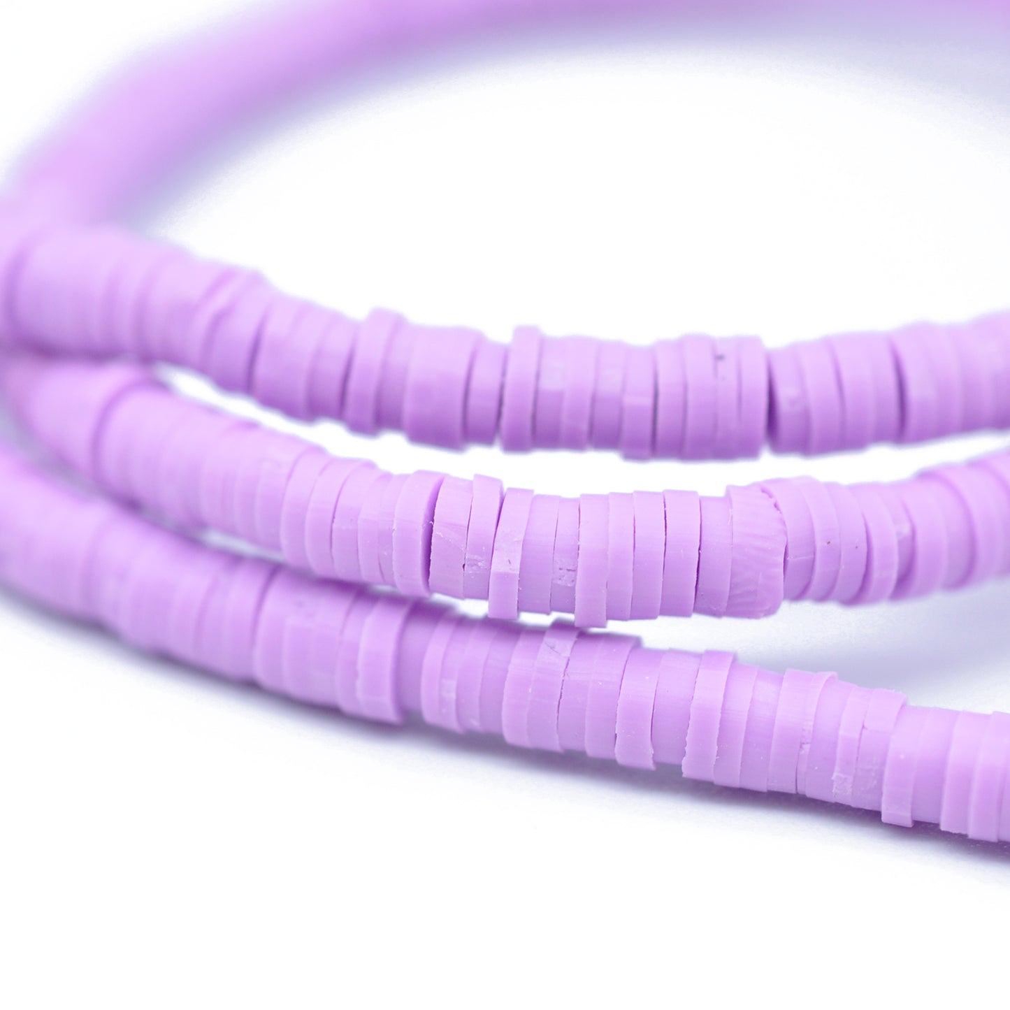 Katsuki beads strand / violet / Ø 4 mm