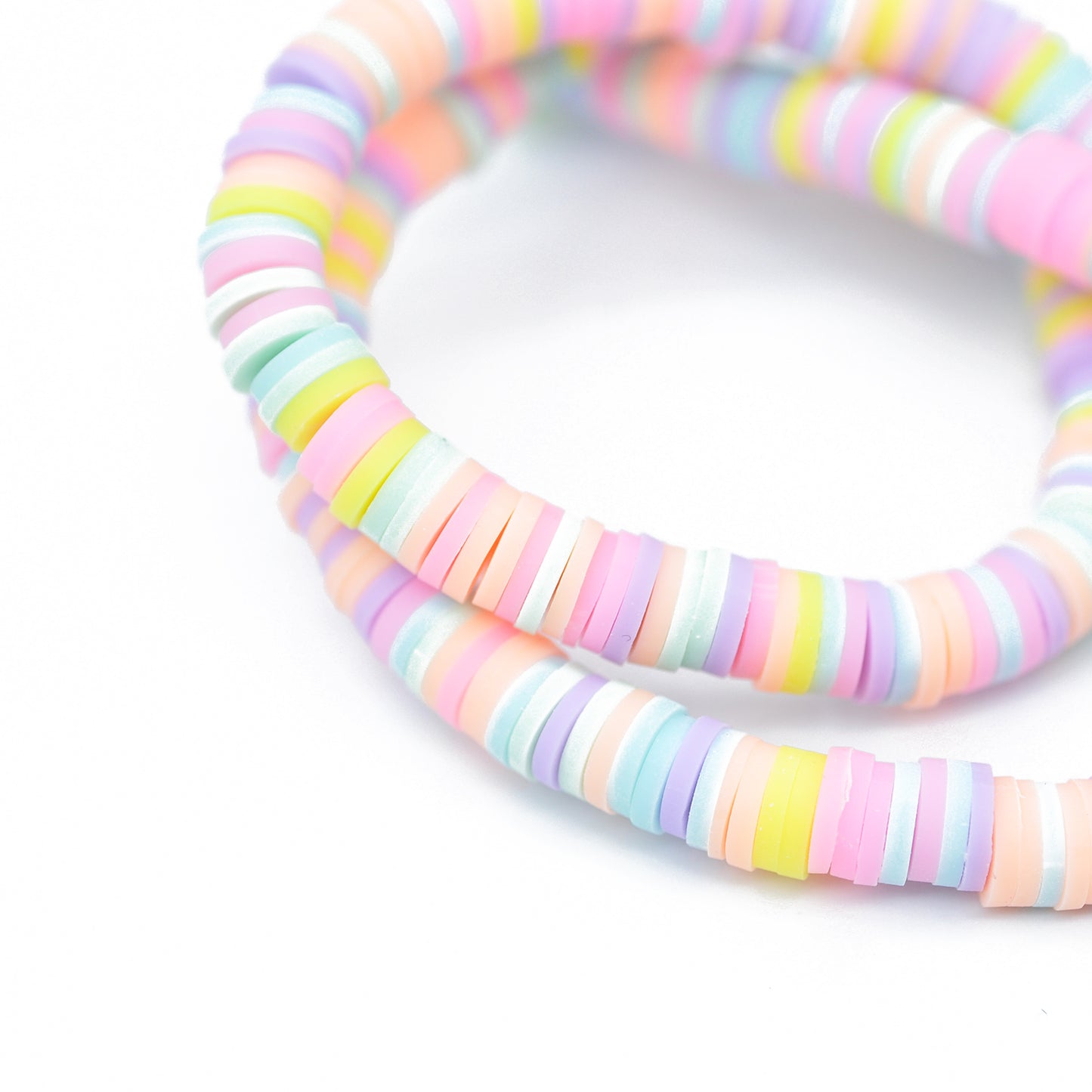 Katsuki beads strand / powder pastel / Ø 6 mm