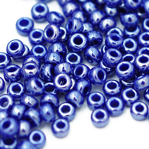 Miyuki Rocailles 11/0 cobalt opak lüster / 15gr. Ø 2mm (0434)