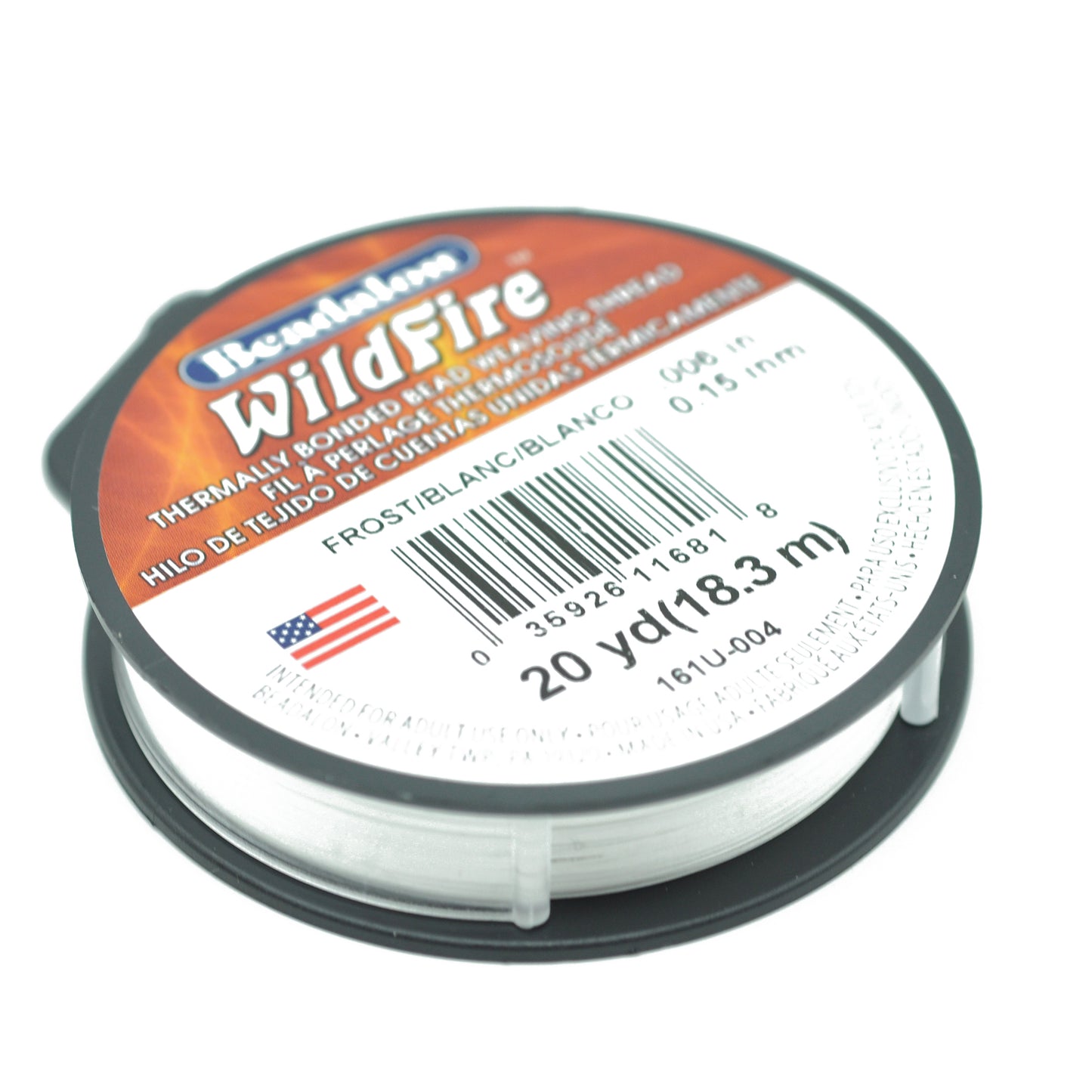 Beadalon Wild Fire Garn weiss / 18m / Ø 0,15mm