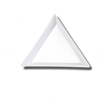 Dreieck Perlenschaufel / weiss / 8cm