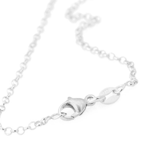 925er Sterling Silber Halskette Erbskette / 60cm