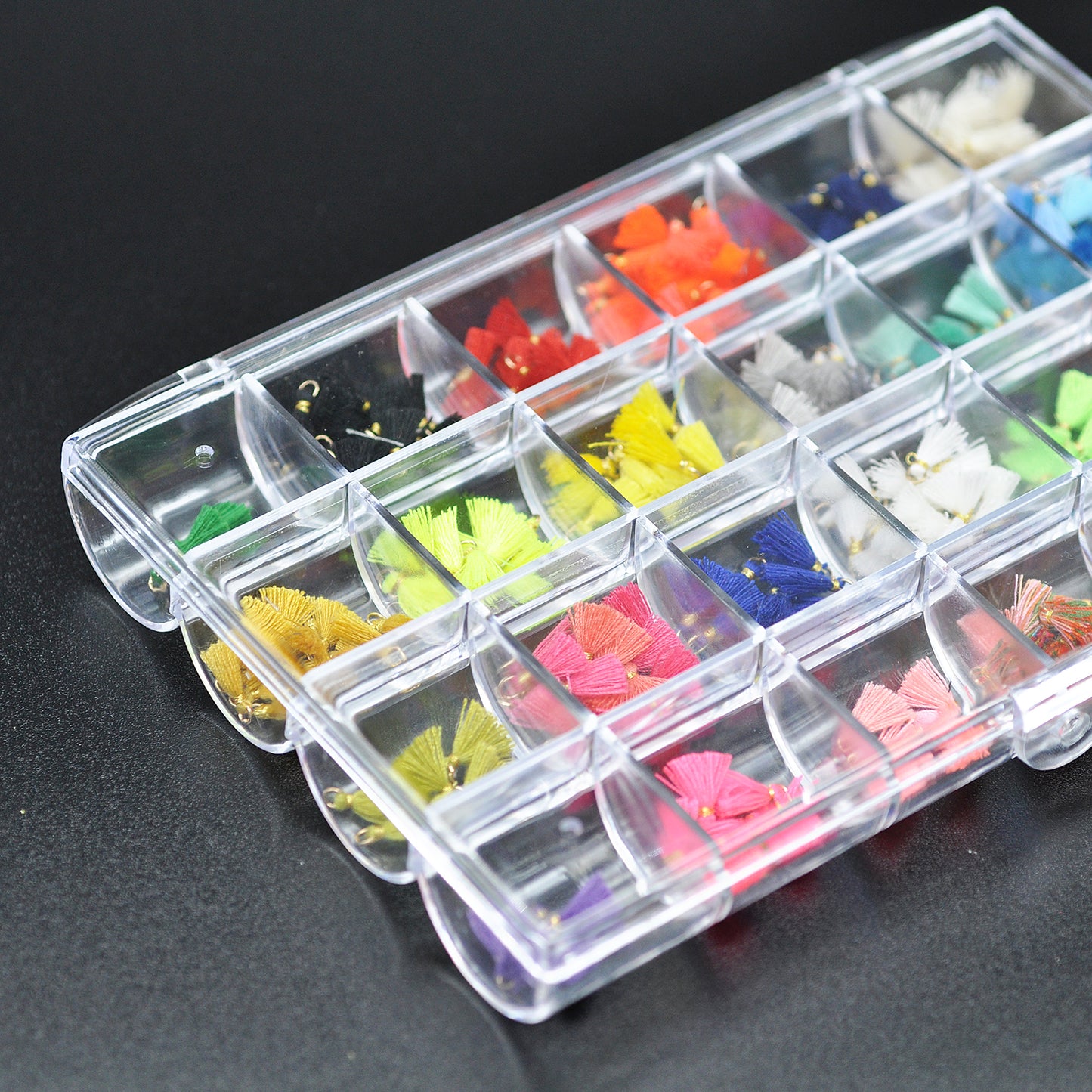Bead sorting box / 24 compartments / 13x18cm