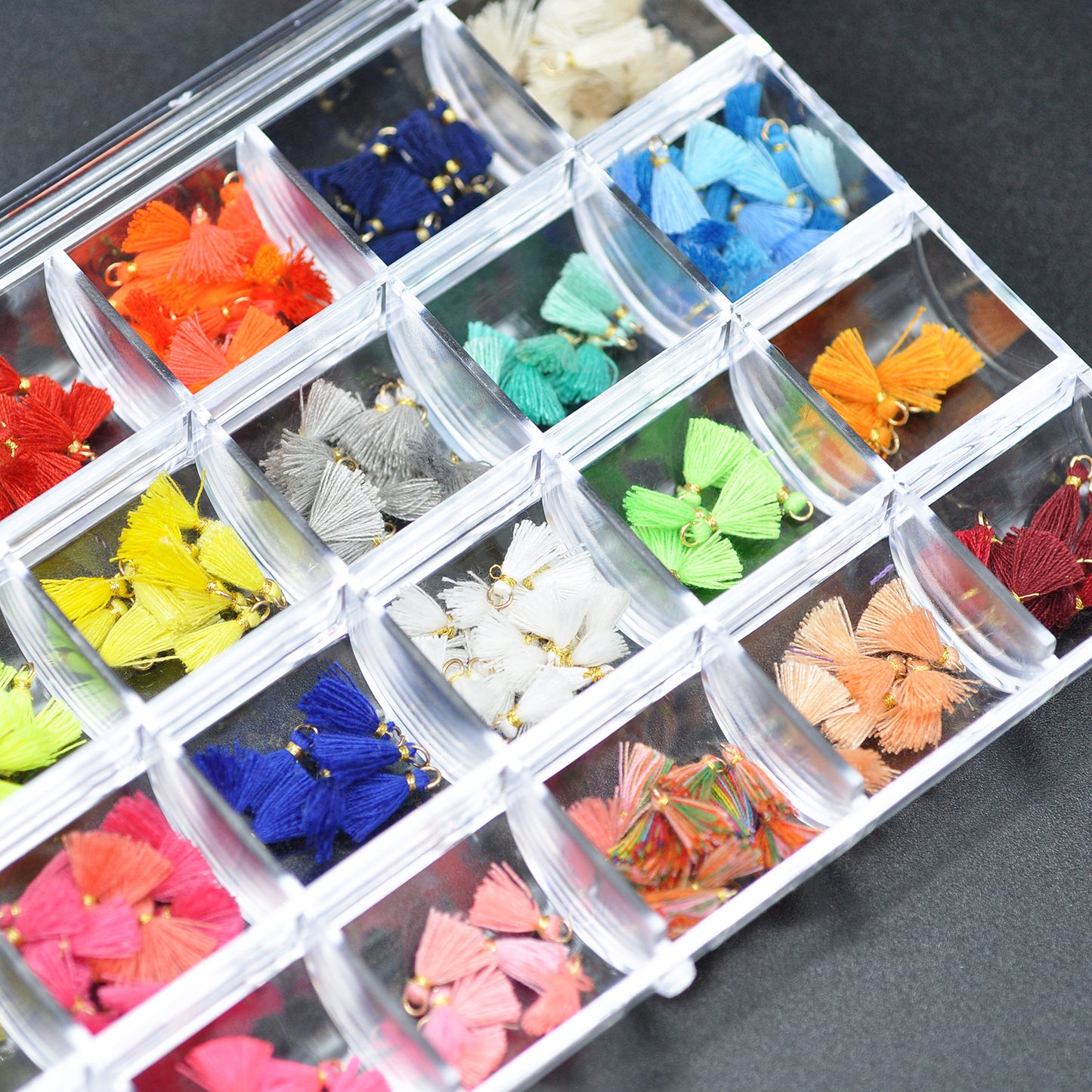 Bead sorting box / 24 compartments / 13x18cm