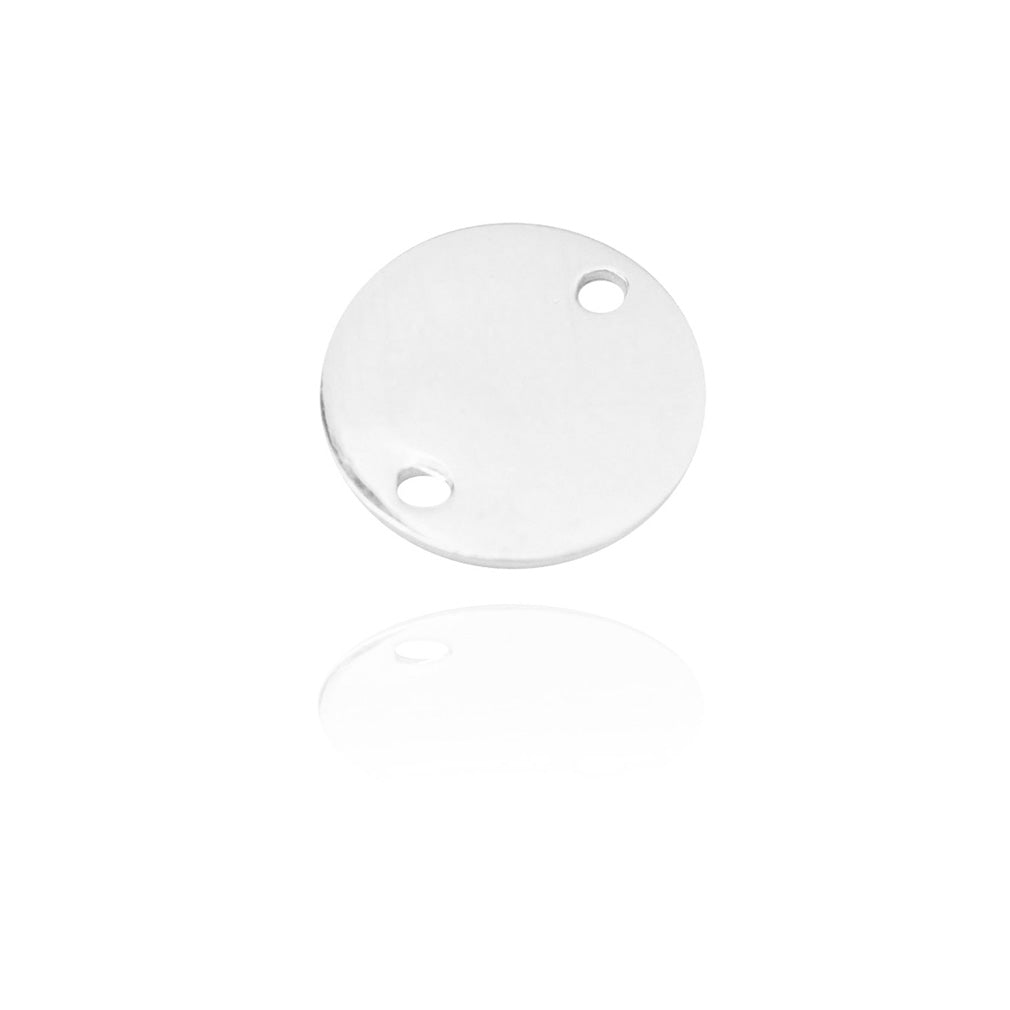 Connector plate / 925 silver / Ø 8mm