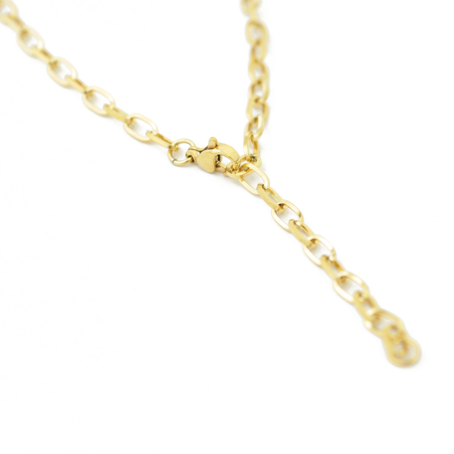 Bicycle Charm Basic Edelstahl Kette / 18k vergoldet / 50 cm