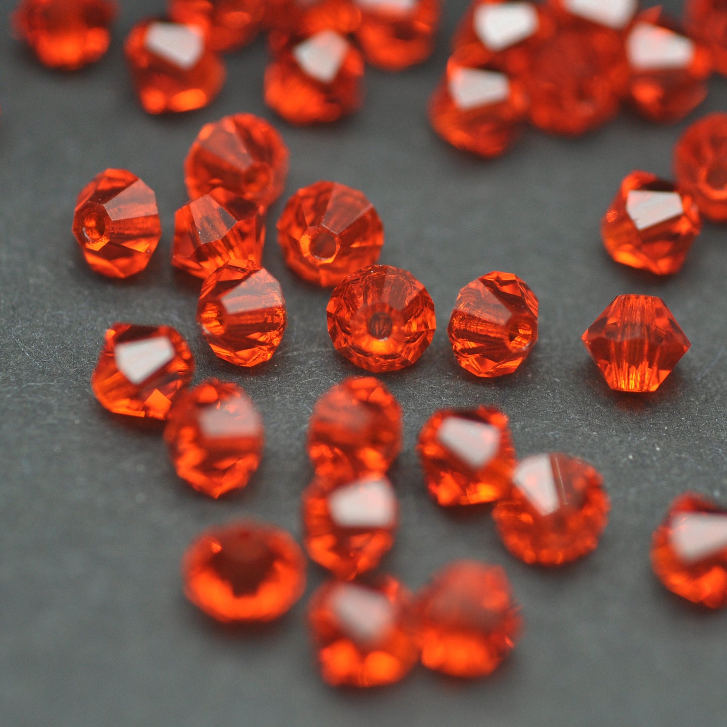Preciosa Bicone Rondelle Bead / Hyacinth / 50 pcs. / Ø 4mm