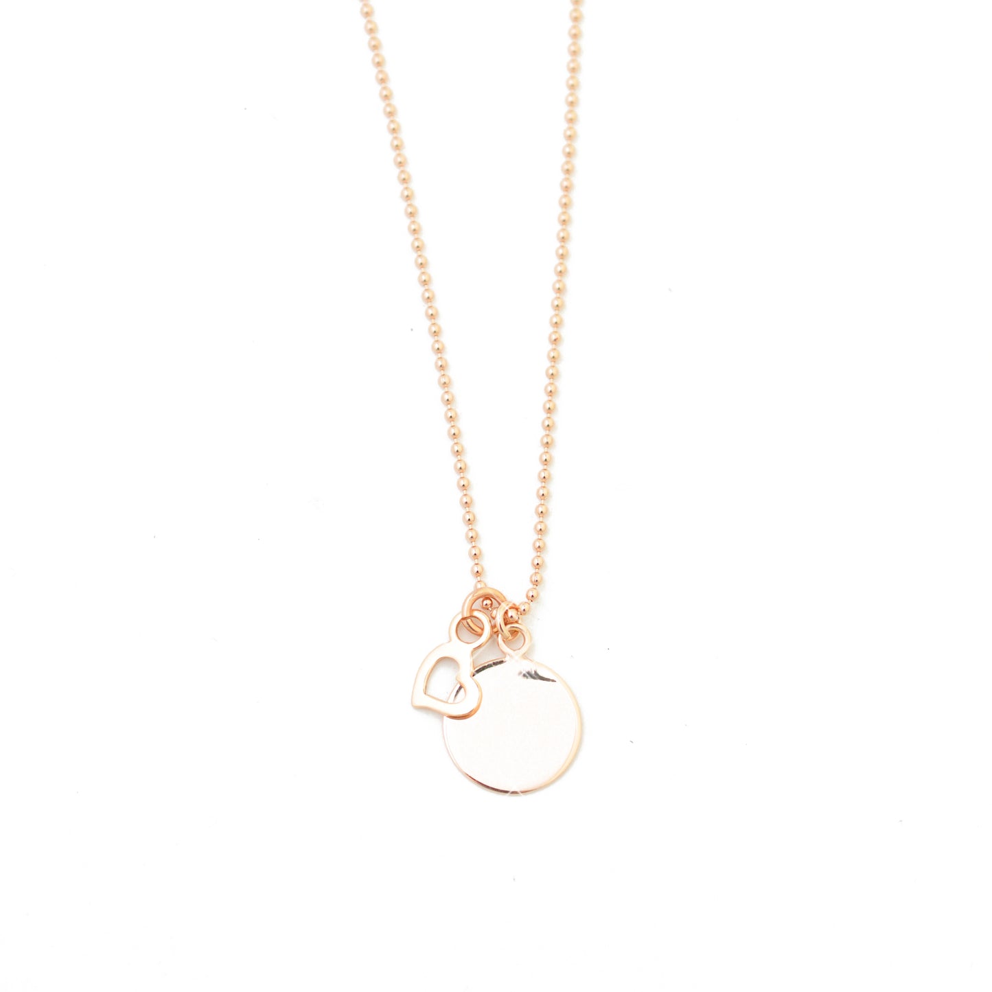 Personalisierbare Herz Kette - 925er Sterling Silber - 42 cm