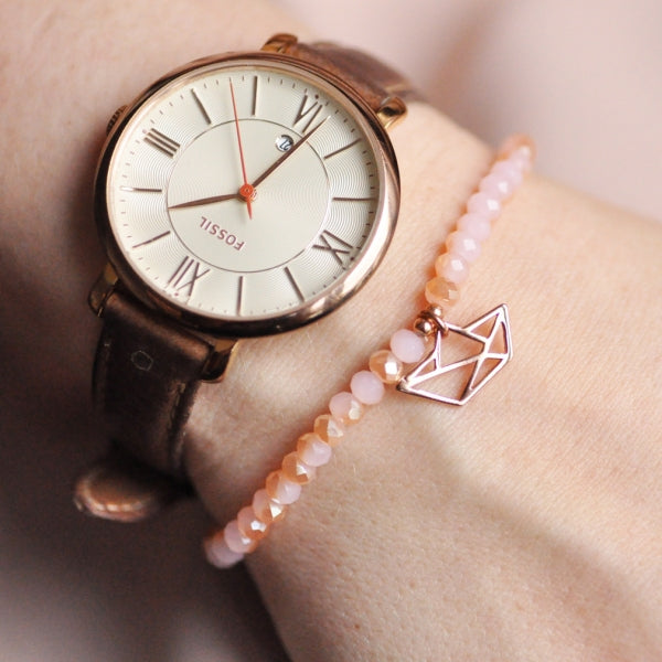 Origami paper boat / 925 silver rose gold plated / Ø 15mm