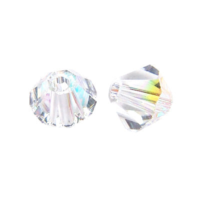 Swarovski Xilion Bicone / Crystal AB / 50 Stk. / Ø 4mm