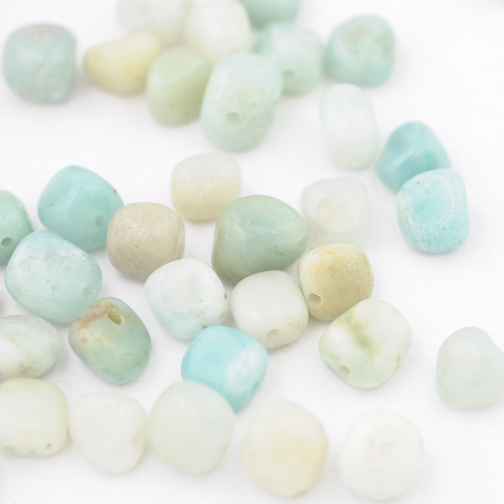 Amazonit Nuggets Edelstein / 4-6 mm – NUENA HAMBURG