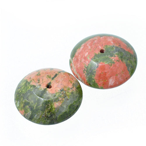Unakite gemstone / 20 mm