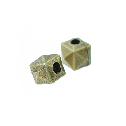Würfel Element Spacer / messingfarben / 7 mm