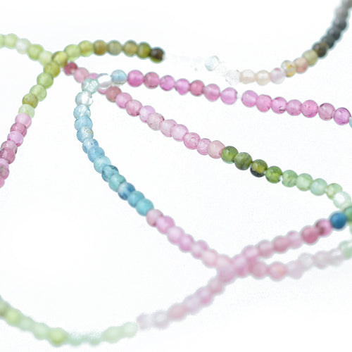 Gemstone strand tourmaline / 36cm / Ø 2 mm