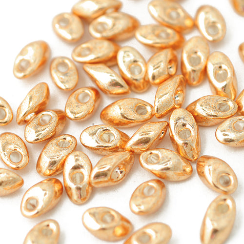 Size 15 Miyuki Seed Beads -- 1053 Galvanized Yellow Gold