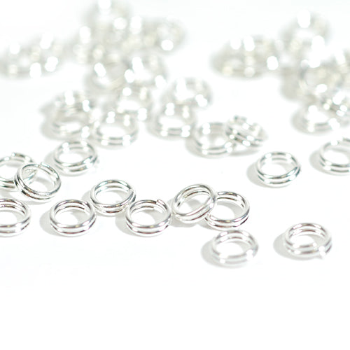 Split ring / silver colored / Ø 5mm