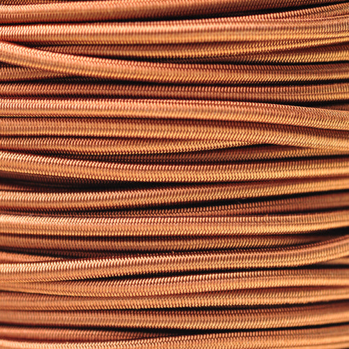 Elastisches Textil Gummiband braun / Ø 3mm