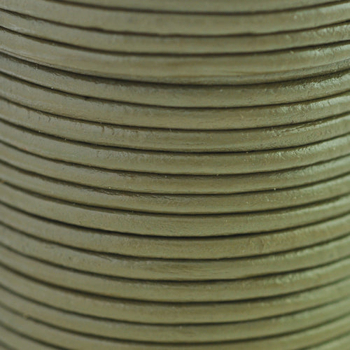 Lederband khaki 1m / Ø 2mm