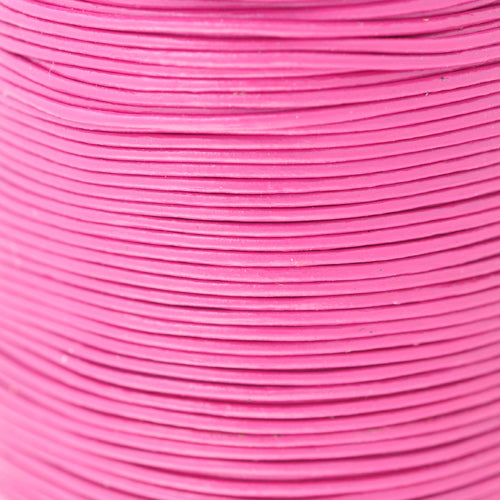 Lederband fuchsia 1m  /  Ø 1mm