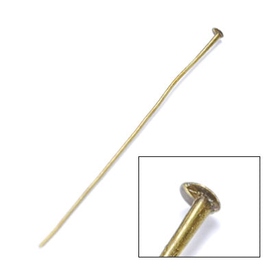 Headpin / brass colored / 50mm