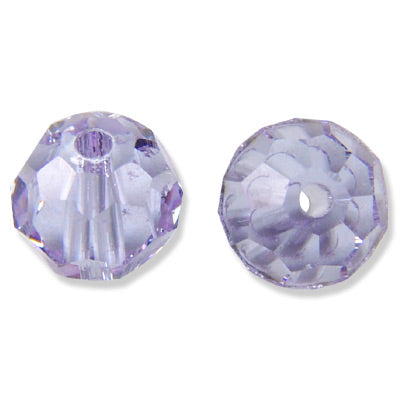 Swarovski rund facettiert / Violet / 10 Stk. / Ø 6mm