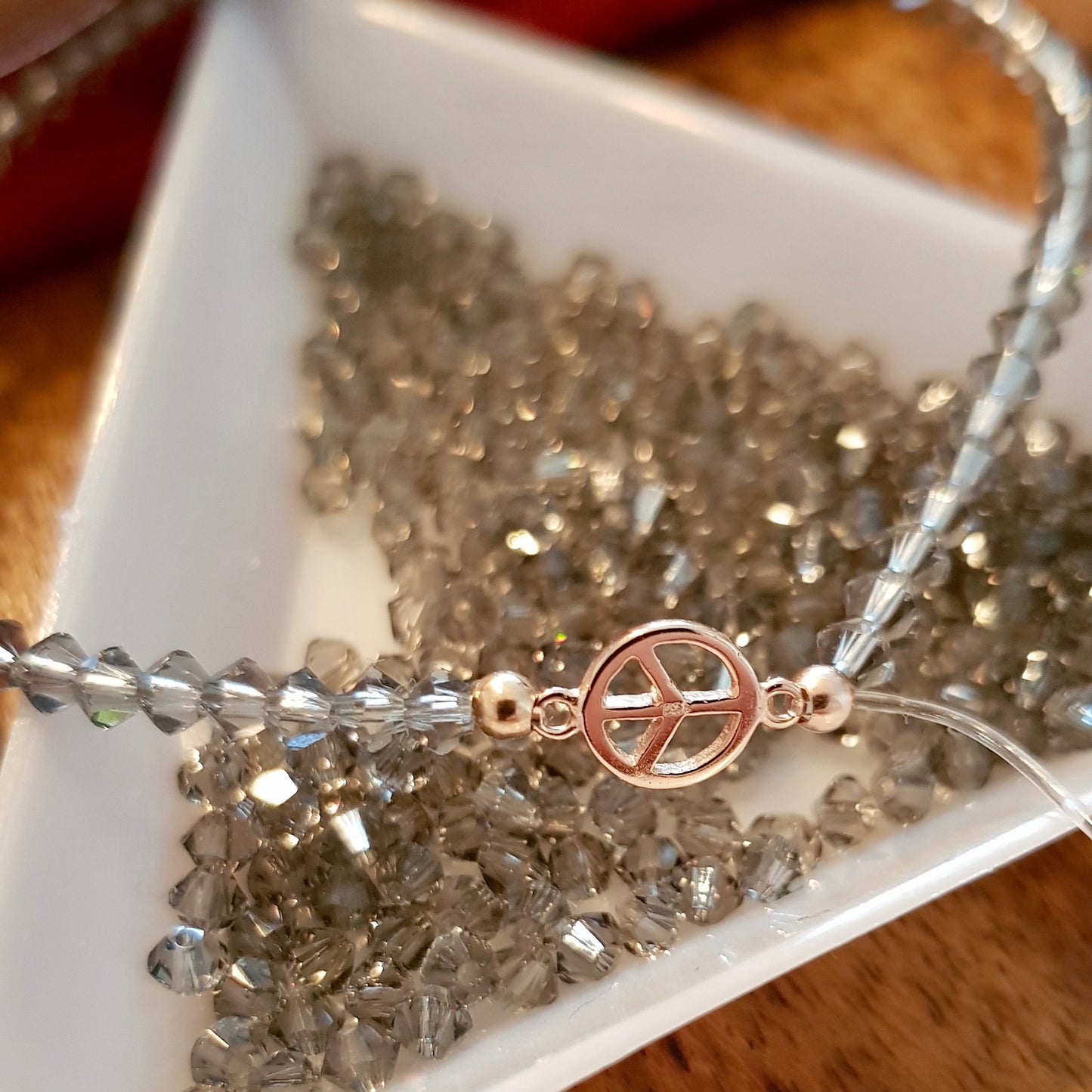 Peace connector / 925 silver / Ø 6mm