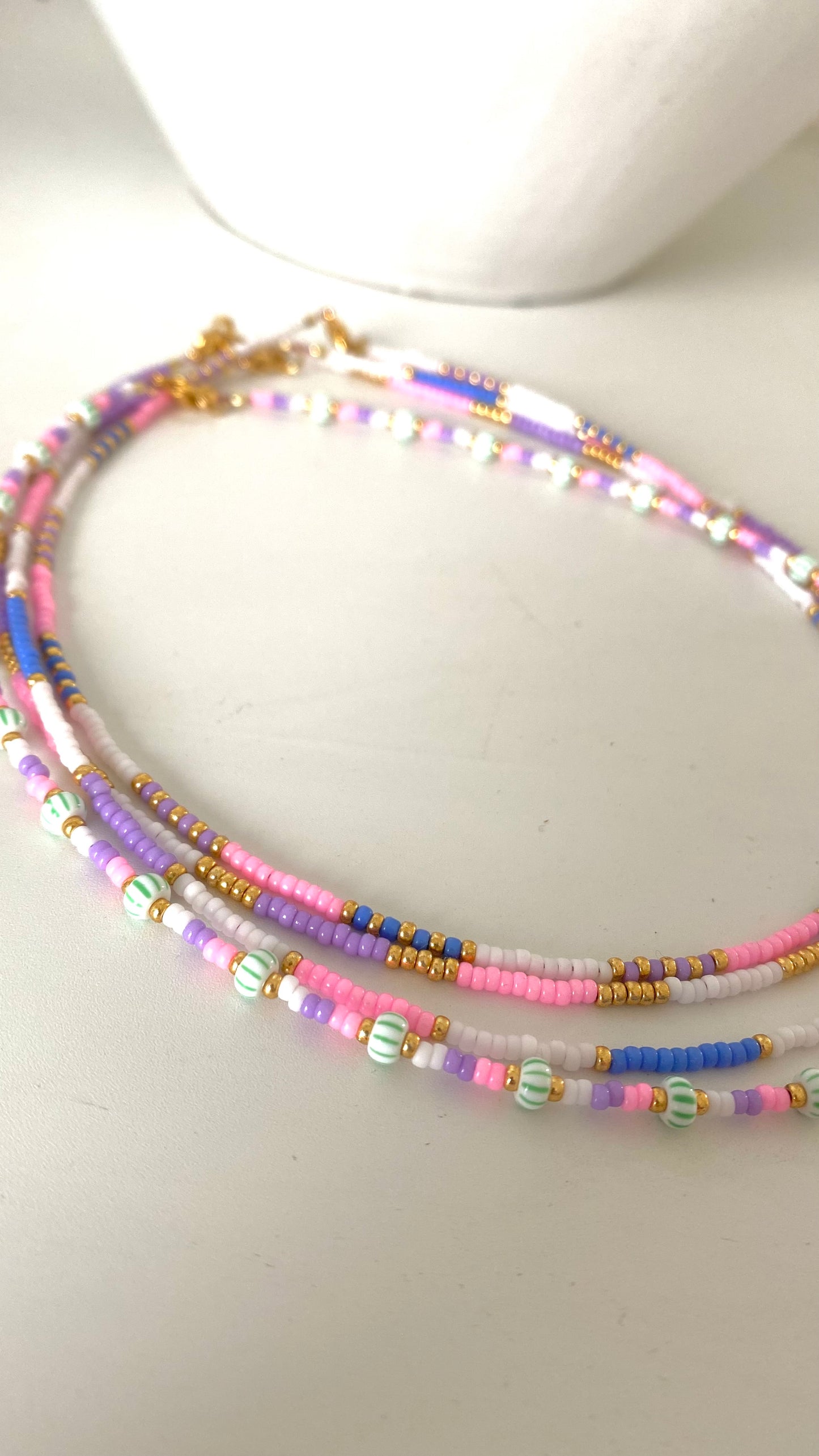Halskette Choker / Sommerblüte / 38cm