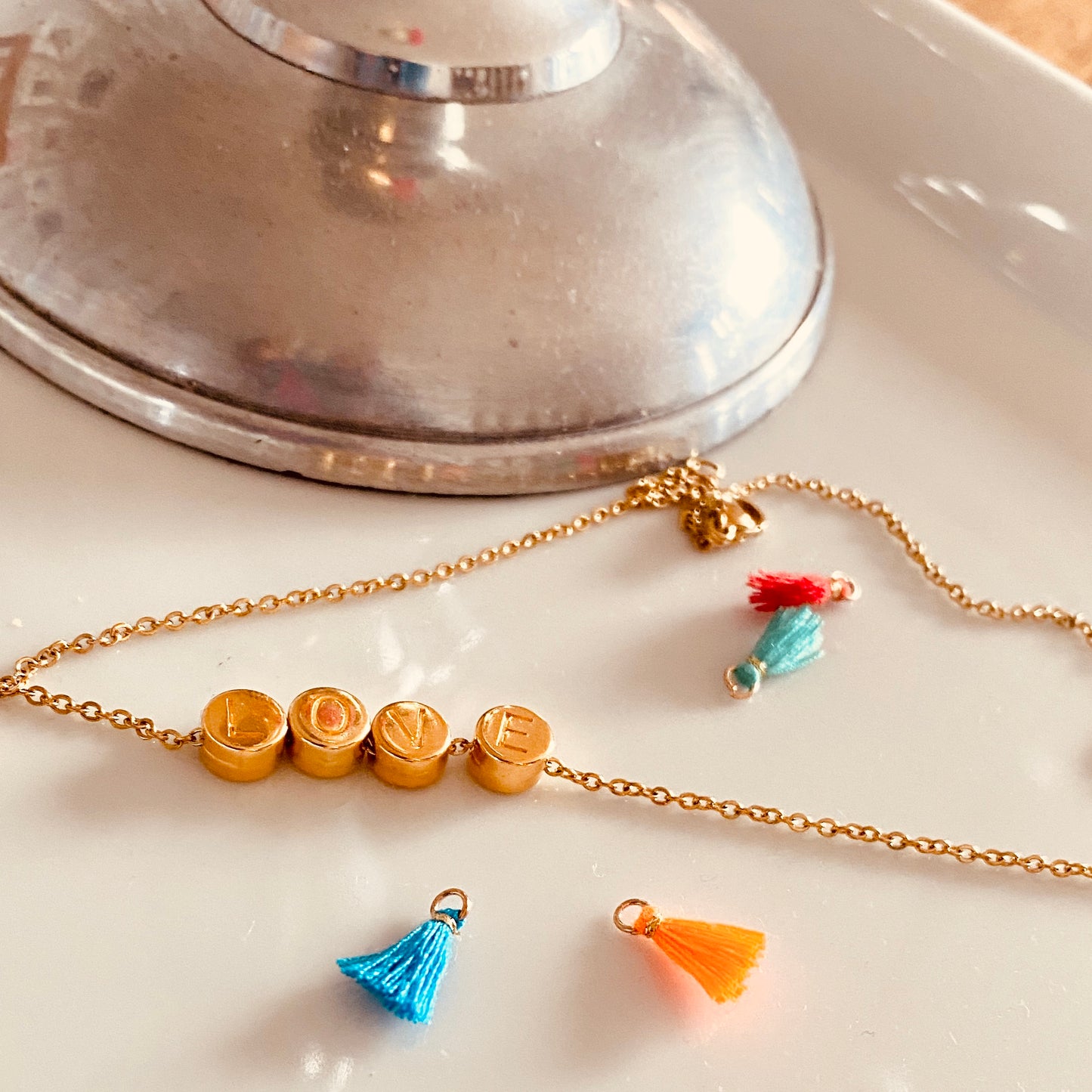 Letter A / gold plated / Ø 7 mm