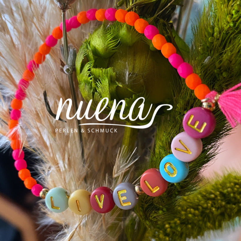 Preciosa ground glass beads / neon pink orange mix / 100 pcs. / 3mm