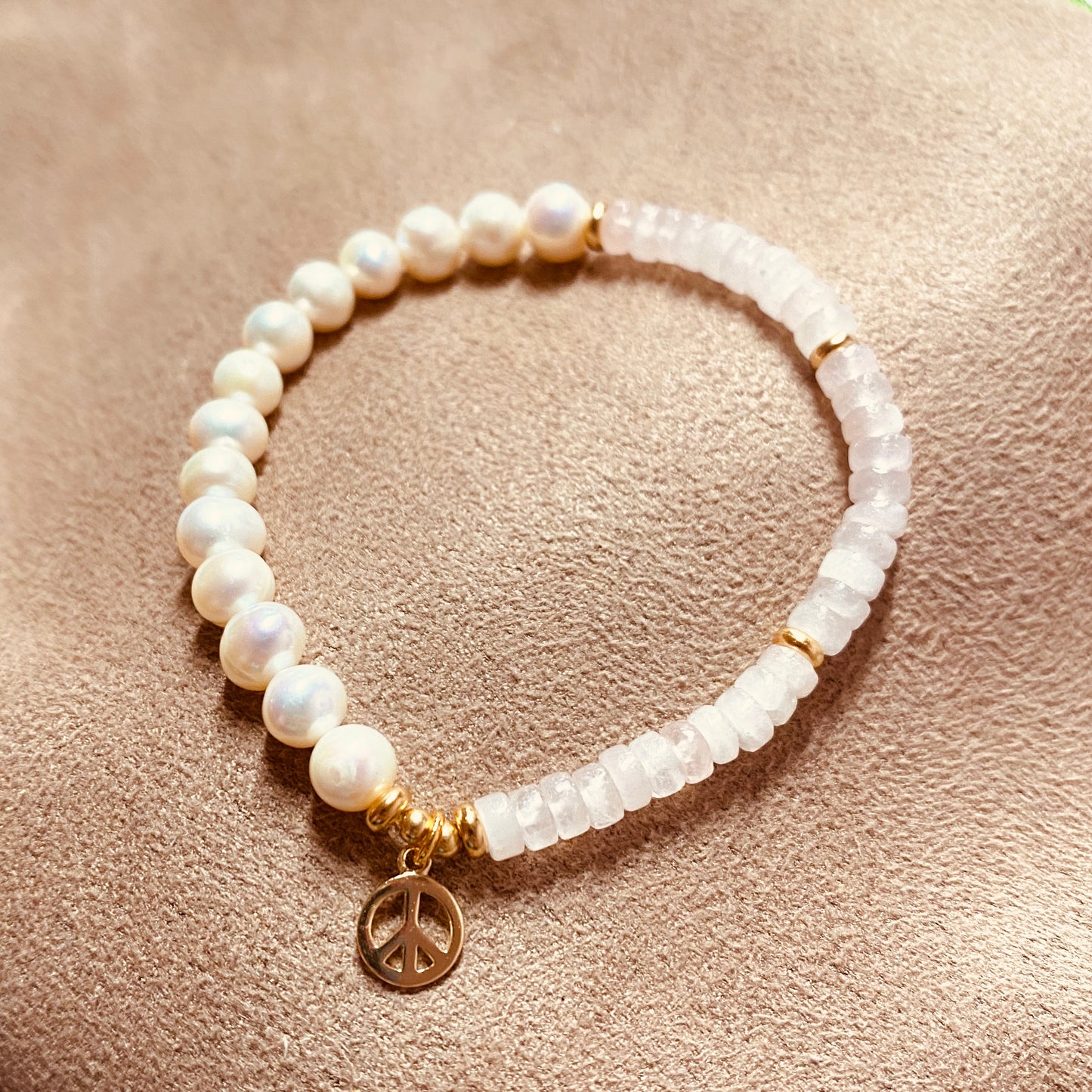 Freshwater pearl cream Ø 5-6mm