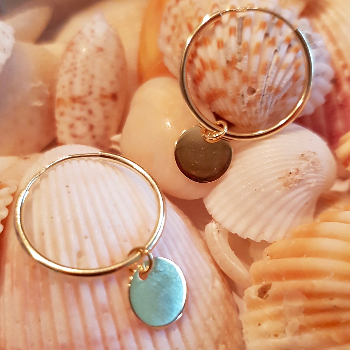 Creole / 925 silver 18k gold plated / Ø 20mm