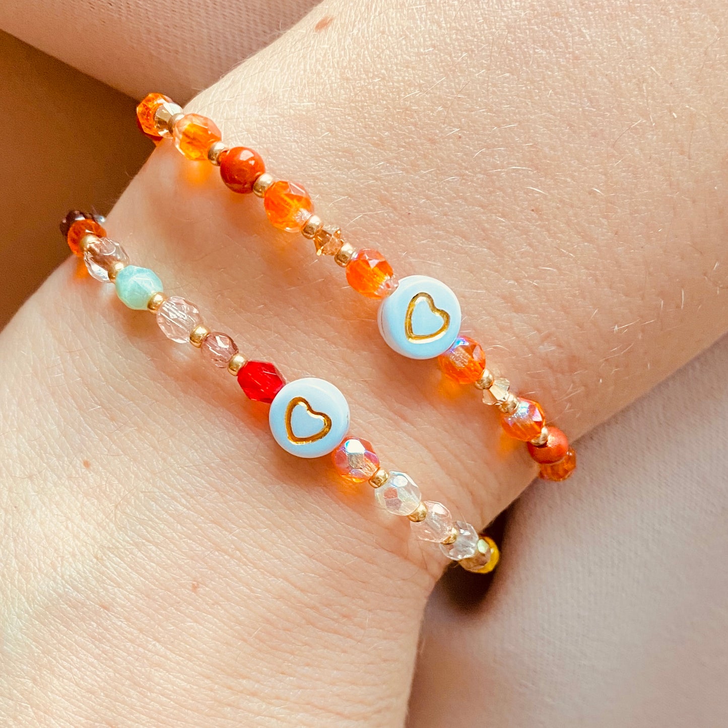 Miracle beads / orange / 50 pcs. Ø 4 mm